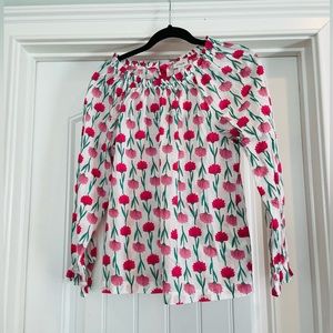 J. Crew floral blouse